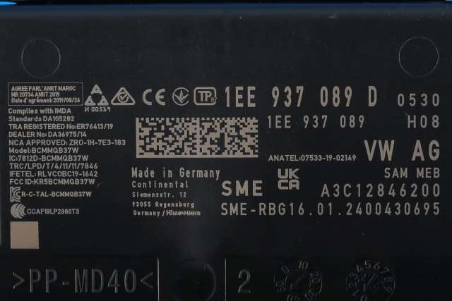Styreenhet diverse til VW ID.4 2020-->>  (VAG|1EE 937 089 D|)