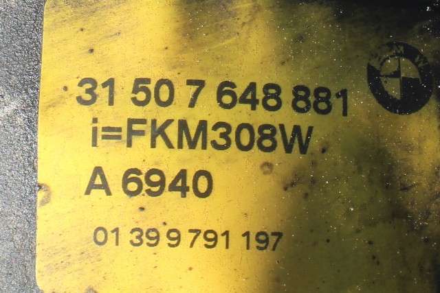 Kardang klokke foran til BMW X3 2010-2017 (F25) (F25) (BMW|31.50-7 648 881|)