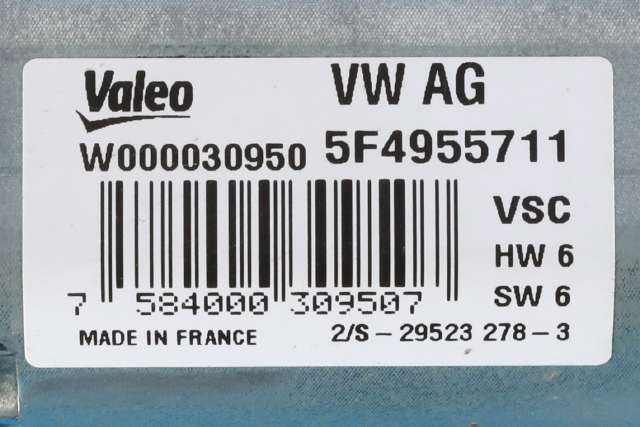 Viskermotor bakrute til Škoda Octavia 2013-2016 (Type III, Fase 1)  (VAG|5F4 955 711|)