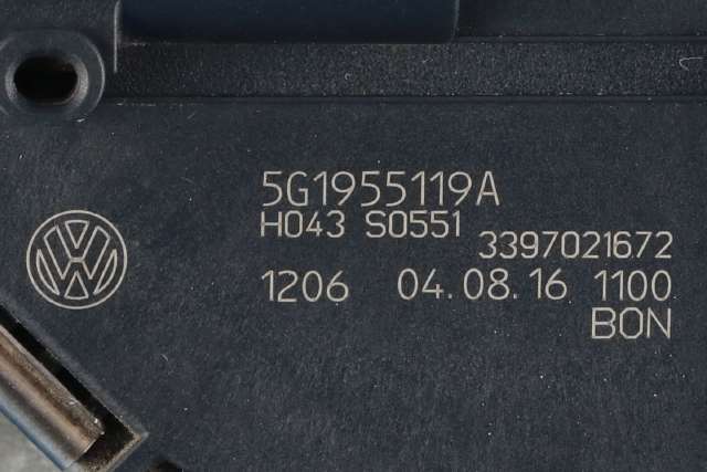 Viskermotor frontrute komplett m/overføring til VW Golf VII 2012-2017 (Fase 1) (VAG|5G1 955 023 C|5G1 955 119 A|)