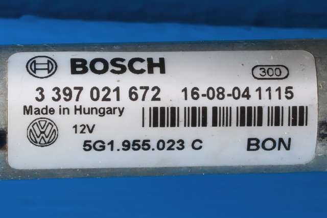 Viskermotor frontrute komplett m/overføring til VW Golf VII 2012-2017 (Fase 1) (VAG|5G1 955 023 C|5G1 955 119 A|)