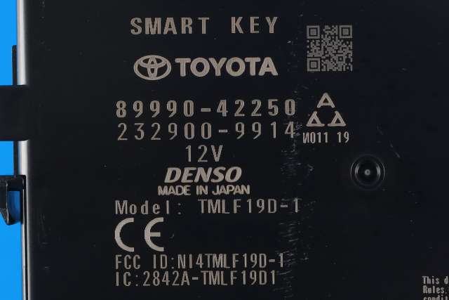 Styreenhet nøkkelfri/keyless til Toyota RAV4 2019-->> (Type V)  (TOYOTA|89990-42250|)