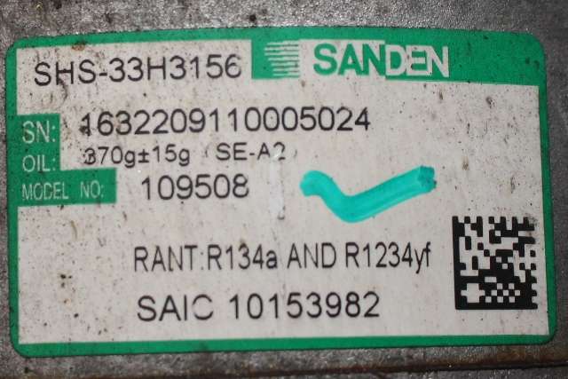 Aircondition kompressor elbil til MG Marvel R 2021-->>  (SANDEN|SHS-33H3156|109508|)