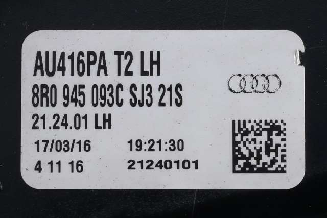 Baklykt venstre til Audi Q5 2012-2017 (Type I, Fase 2)  (VAG|8R0 945 093 C|)