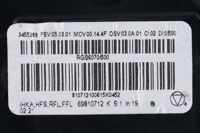 Varmeapparat betjening til Mini One/Cooper 2007-2014 (R55-57) (R55-57) (BMW|3 455 289|)