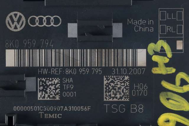 Styreenhet dør høyre bak til Audi A4 2007-2014 (Type IV) (B8) (B8) (VAG|8K0 959 794|)