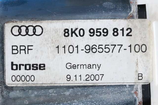 Ruteheis, kun motor, høyre bak til Audi A4 2007-2014 (Type IV) (B8) (B8) (VAG|8K0 959 812|)