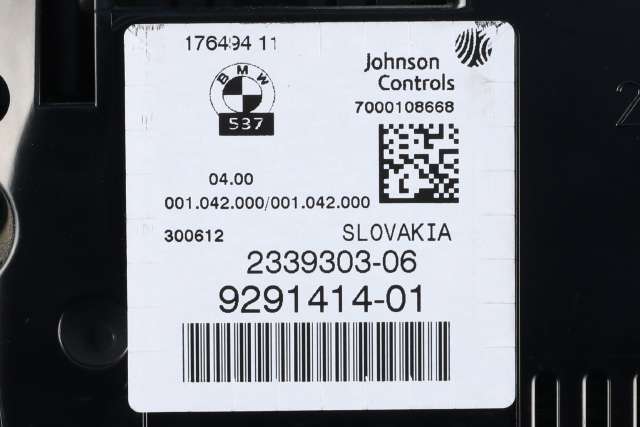 Instrumentpanel til BMW X3 2010-2017 (F25) (F25) (JOHNSON|2339303-06|9 291 414|)