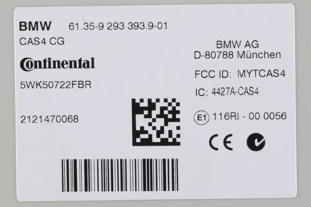 Styreenhet diverse til BMW X3 2010-2017 (F25) (F25) (CONTINENTL|5WK5 0722|61.35-9 293 393|)
