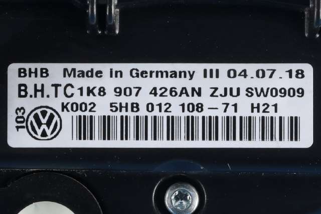 Varmeapparat betjening til VW Caddy 2015-2020 (Type III, Fase 3)  (HELLA|5HB 012 108-71|1K8 907 426 AN|)