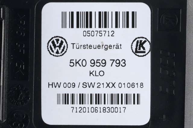 Ruteheis, kun motor, venstre foran til VW Caddy 2015-2020 (Type III, Fase 3)  (VAG|2K5 959 701|5K0 959 793|)