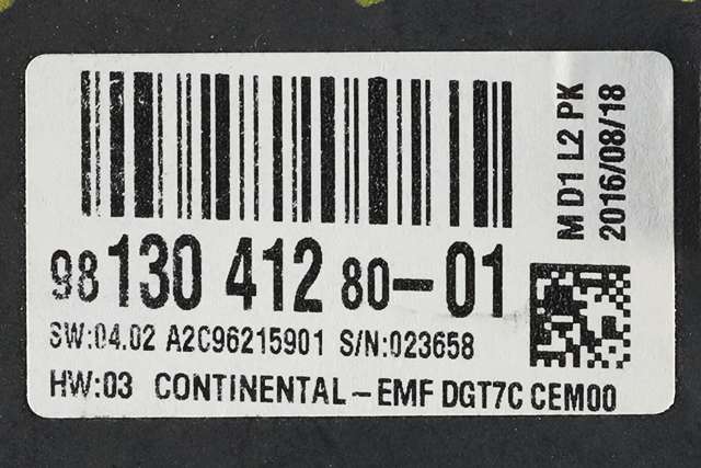 Bilstereo navigasjon skjerm til Peugeot Expert 2016-->> (Type III) (PEUGEOT|98 130412 80-01|)