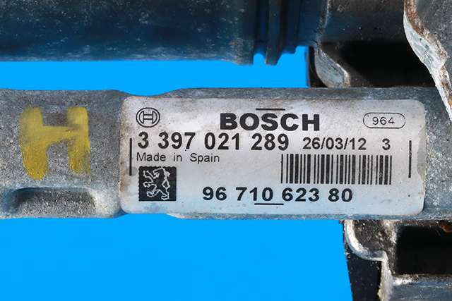 Viskermotor frontrute komplett m/overføring til Peugeot 3008 2009-2016 (Type I)  (PEUGEOT|96 710621 80|96 710623 80|)