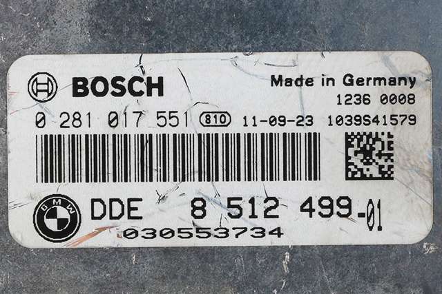 Styreenhet motor til BMW X1 2009-2015 (E84) (E84) (BOSCH|0 281 017 551|8 512 499|)