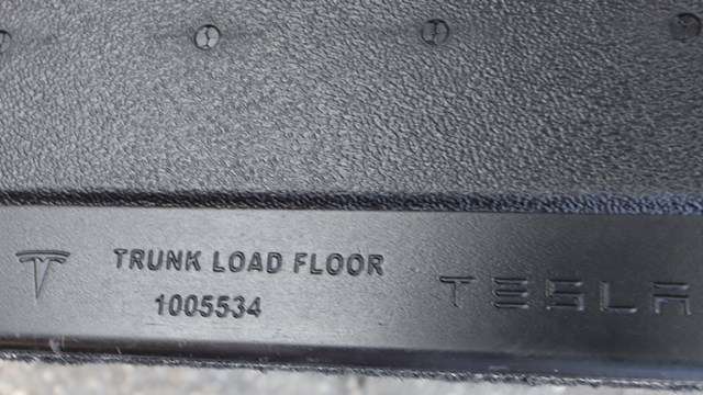 Bagasjerom teppe/gulvplate til Tesla Model S 2016-2021 (Fase 2)  (TESLA|1005534|)