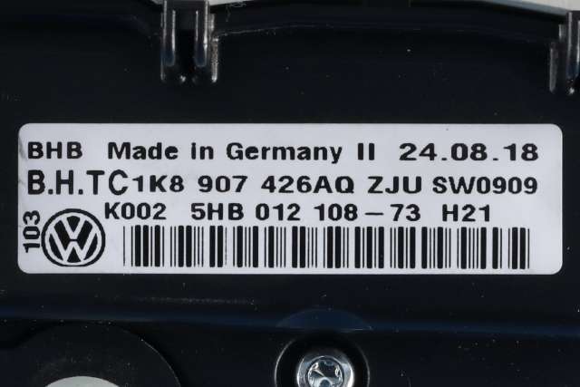Varmeapparat betjening til VW Caddy 2015-2020 (Type III, Fase 3) (HELLA|5HB 012 108-73|1K8 907 426 AQ|)