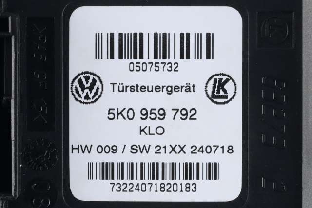 Ruteheis, kun motor, høyre foran til VW Caddy 2015-2020 (Type III, Fase 3)  (VAG|2K5 959 702|5K0 959 792|)