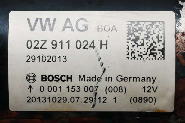Starter diesel til VW Caddy 2010-2015 (Type III, Fase 2)  (BOSCH|0 001 153 007|02Z 911 024 H|)