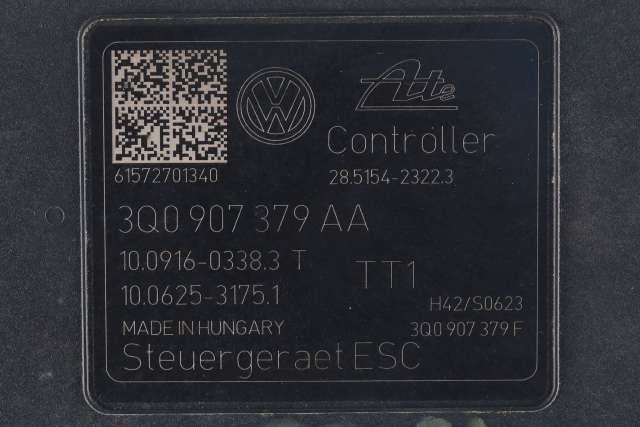 ABS sentral til VW Golf VII 2012-2017 (Fase 1)  (VAG|3Q0 614 517 AA|3Q0 907 379 AA|)