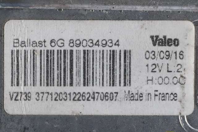 Styreenhet xenon/ballast til Citroën DS5 2012-2017  (VALEO|89034934|)