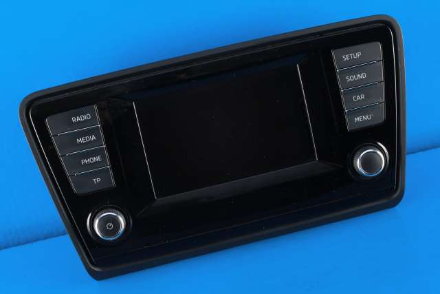 Bilstereo betjeningspanel til Škoda Octavia, 2013-2016 (Type III, Fase 1) (VAG|5E0 919 605)
