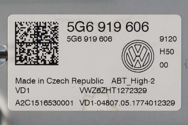 Bilstereo navigasjon skjerm til VW e-Golf 2017-2020 (Fase 2) (VAG|5G6 919 606|)