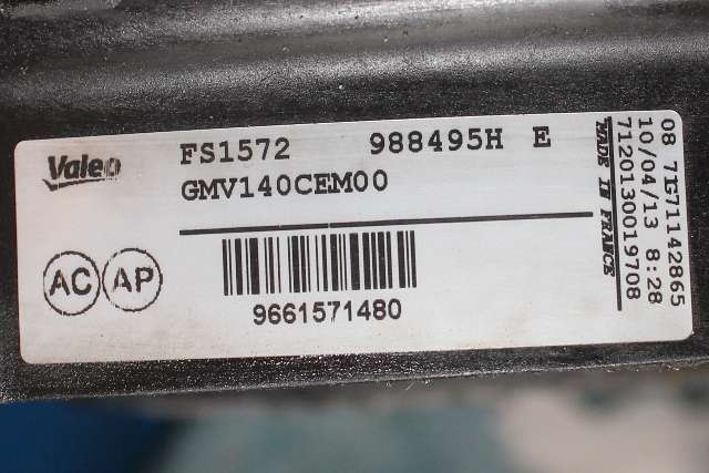 Kjølevifte til Citroën C4 2011-2017 (Type II) (VALEO|988495H E|96 615714 80|)