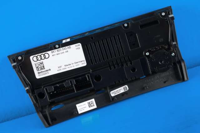 Varmeapparat betjening til Audi A4, Allroad 2009-2016 (Type I) (B8) (B8) (CONTINENT|A2C53428416|8K1 820 043 AB|)