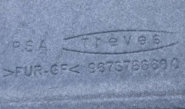 Hattehylle til Peugeot 208 2012-2019 (Type I)  (PEUGEOT|96 737666 80|)