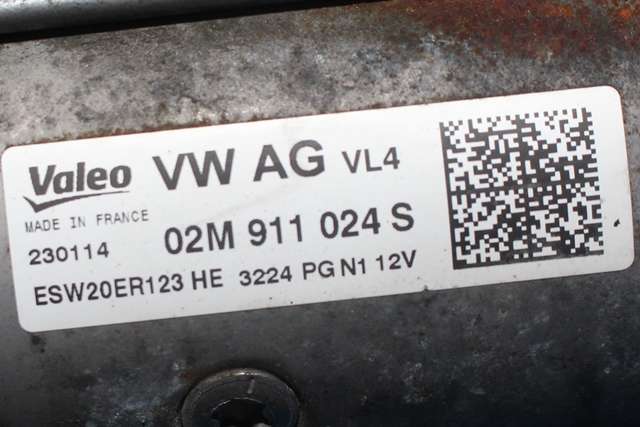 Starter diesel til VW Golf VII 2012-2017 (Fase 1)  (VALEO|ESW20ER123|02M 911 024 S|)