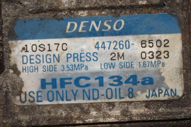 Aircondition kompressor til Mitsubishi Pajero 2007-2016 (Type IV, Fase 1) (DENSO|447260-6502|)