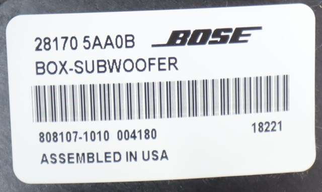 Bilstereo sub-woofer til Nissan Qashqai 2014-2021 (Type II) (NISSAN|28170-5AA0B|)