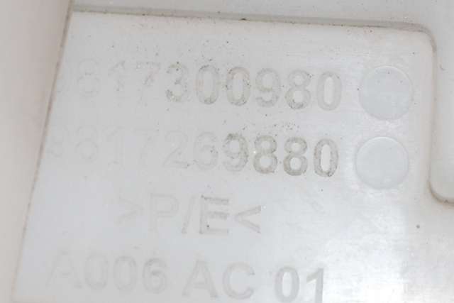 Spylertank foran til Peugeot Partner 2019-->> (Type III)  (PEUGEOT|98 173009 80|)