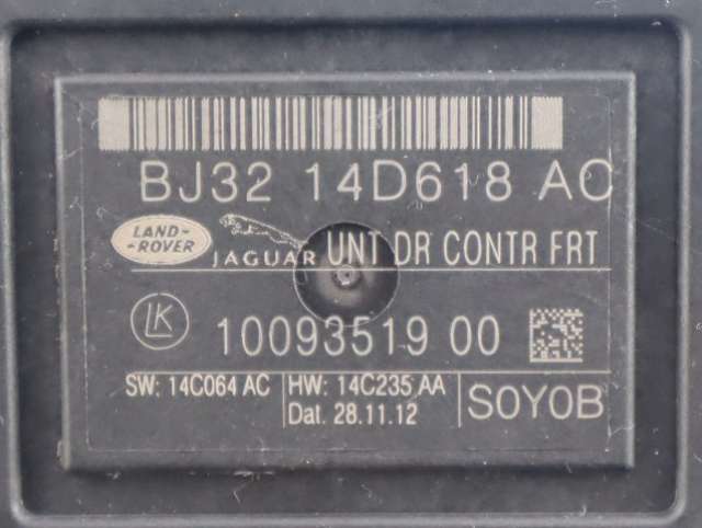 Styreenhet dør venstre foran til Land Rover Range Rover, Evoque 2011-2019 (Type I)  (LAND ROVER|BJ32-14D618-AC|)