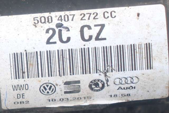 Drivaksel høyre foran, bensin/manuell til VW Golf VII 2012-2017 (Fase 1) (VAG|5Q0 407 272 CC|)
