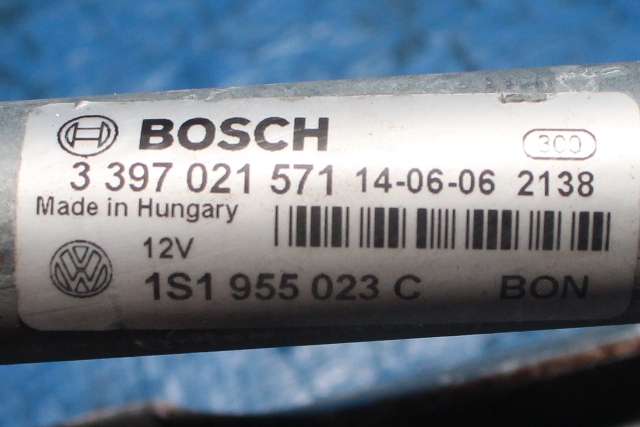 Viskermotor frontrute komplett m/overføring til VW E-Up 2013-2019  (VAG|1S1 955 023 C|6R1 955 119 A|)