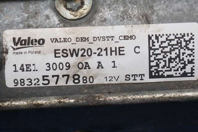 Starter diesel til Peugeot Partner 2019-->> (Type III)  (VALEO|ESW20-21HE|98 325778 80.|)