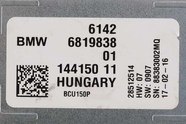 Styreenhet batteri til BMW 3-Serie 2012-2018 (F30/F31/F34) (F30/F31/F34) (BMW|61.42-6 819 838|)