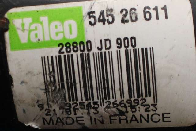 Viskermotor frontrute komplett m/overføring til Nissan Qashqai 2010-2014 (Type I, Fase 2)  (VALEO|545 26 611|28800-JD900|)