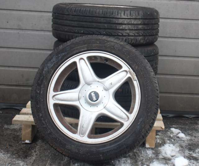 Hjulsett aluminium sommer til Mini One/Cooper, 2007-2014 (R55-57) (R55-57) (195 X 55 R 16")