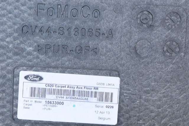Bagasjerom teppe/gulvplate til Ford Kuga 2013-2019  (FORD|CV44-S13065-A|)