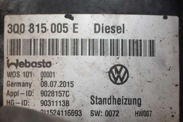 Dieselvarmer til VW Passat 2015-2019 (Fase 1) (B8) (B8) (VAG|3Q0 815 005 E|)