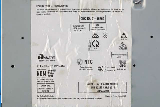 Bilstereo navigasjon til Peugeot Partner 2019-->> (Type III) (PEUGEOT|98 335000 80|)