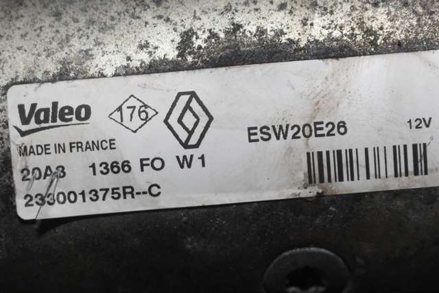 Starter diesel til Nissan Qashqai 2010-2014 (Type I, Fase 2) (VALEO|ESW20E26|23300-1375R-C|)