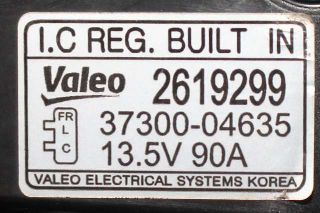 Dynamo til Kia Picanto 2011-2017 (Type II)  (VALEO|2619299|37300-04635|)
