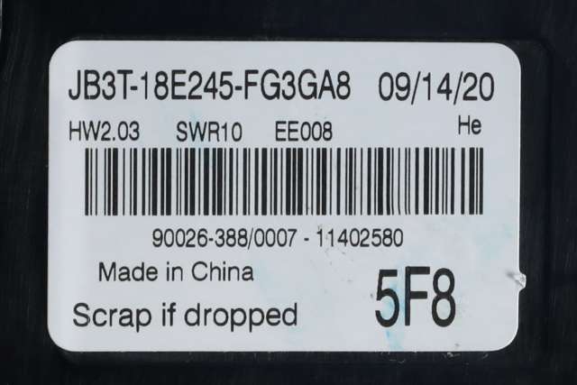 Varmeapparat betjening til Ford Ranger / Ranger Raptor 2015-2022  (FORD|JB3T-18E245-FG|)