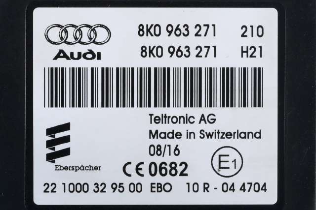 Styreenhet diverse til Audi Q5 2012-2017 (Type I, Fase 2) (VAG|8K0 963 271|)
