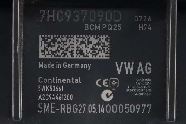 Styreenhet comfort (BCM) til VW E-Up 2013-2019  (VAG|7H0 937 090 D|)