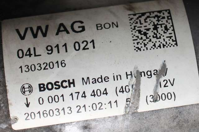 Starter diesel til Audi Q5 2012-2017 (Type I, Fase 2) (0 001 174 404|04L|)