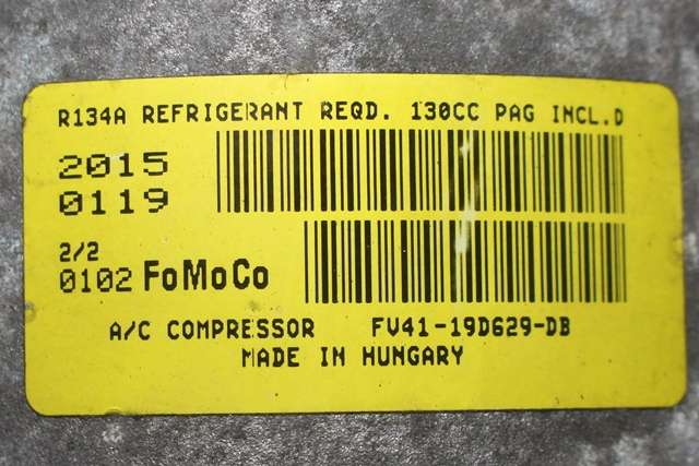 Aircondition kompressor til Ford Focus 2014-2018 (Type III, Fase 2)  (FV41-19D629-DB|)